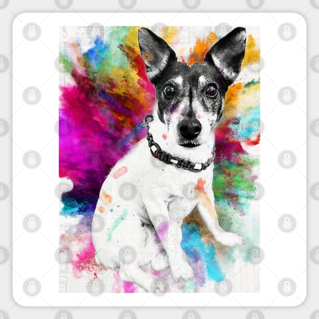 Jack Russell pop art Sticker by Noamdelf06